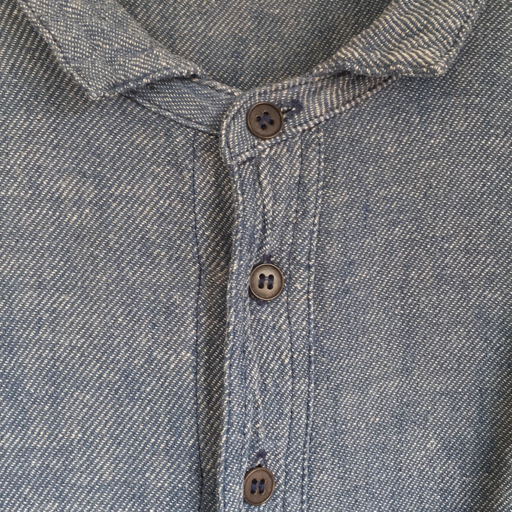 Free People CP Shades Denim Twill Cecelia Shirt - Picture 6 of 8